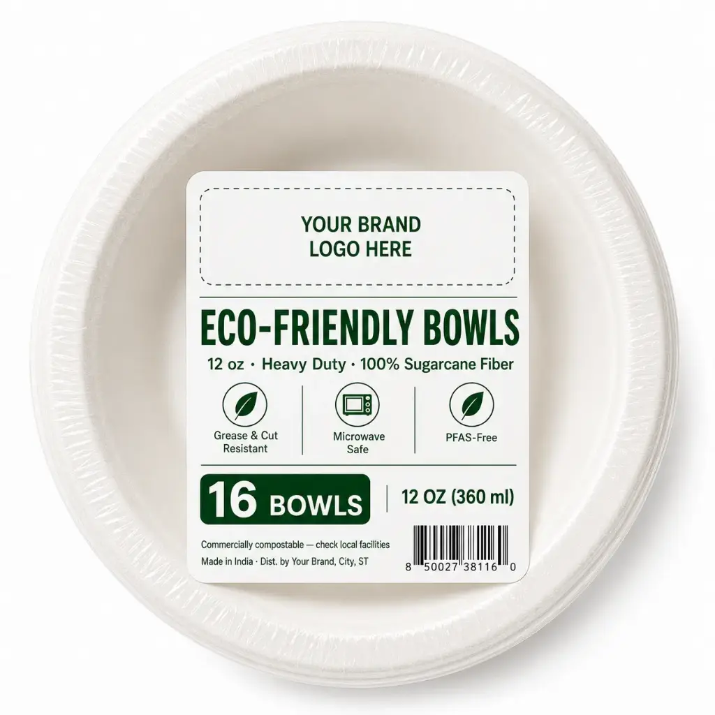 [DS-BB-1216] Eco-friendly Bowl 12 Oz, 16-ct per pack | 45 Packs/Case