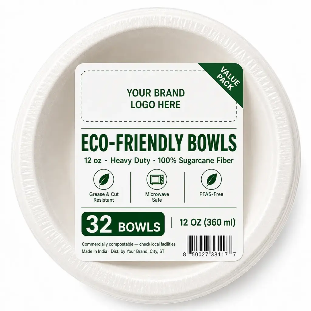 [DS-BB-1232] Eco-friendly Bowl 12 Oz, 32-ct Value Pack | 22 Packs/Case