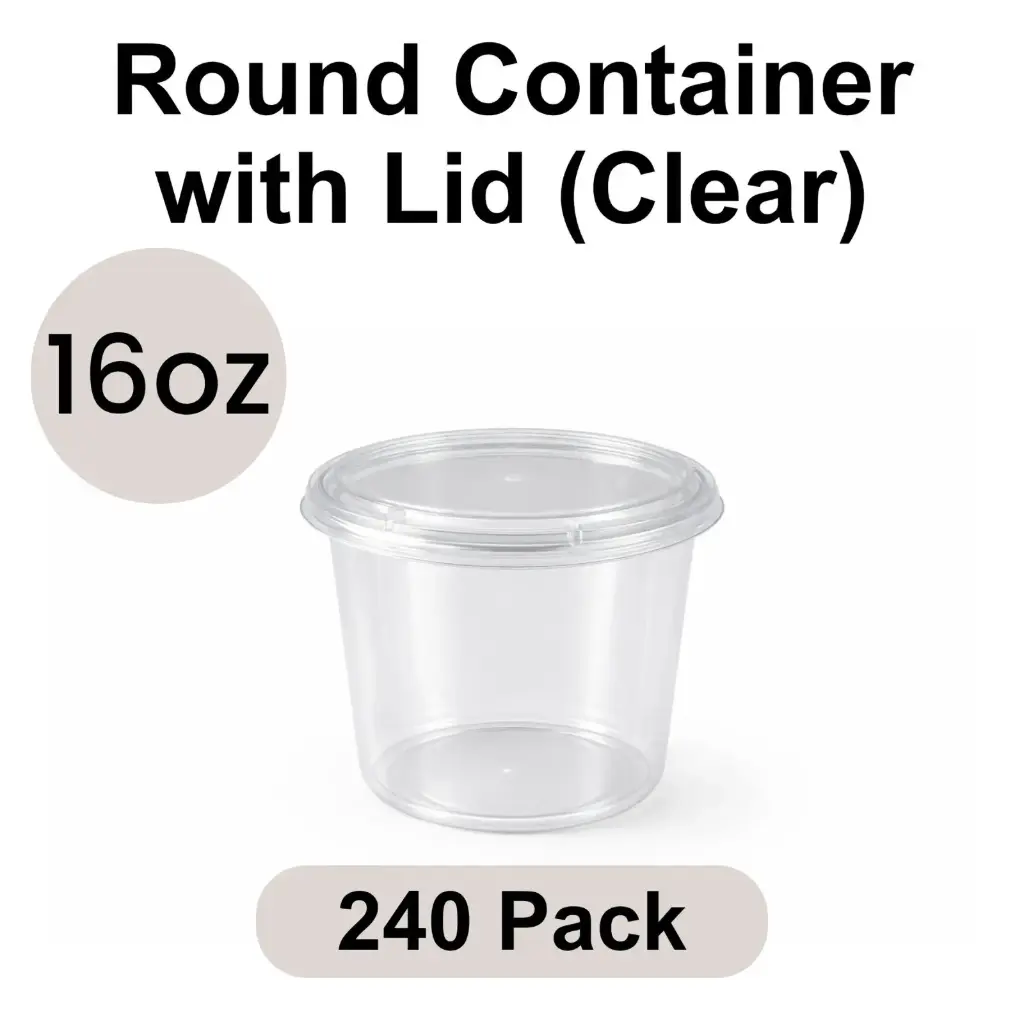 16oz Deli / Soup Container with Lid 240pk [Deli-16]