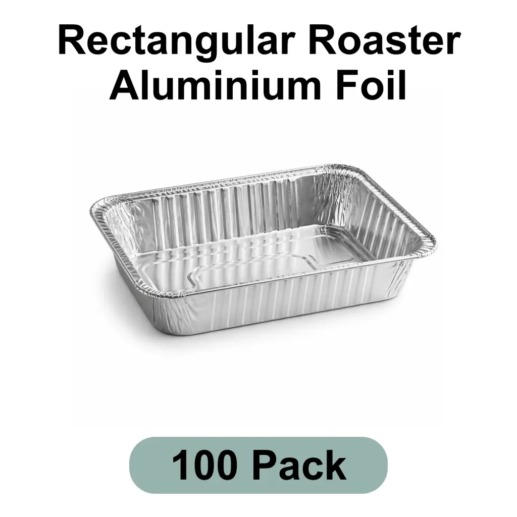 Rectangular Roaster Aluminum Foil 100pk
